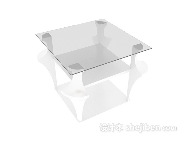 透明玻璃茶几桌3D模型下载指南 设计本模型库为你开启灵感创意之门